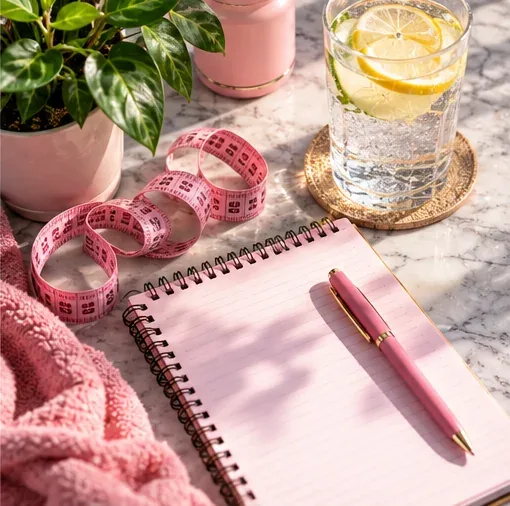 A person taking a quiet moment with a journal and water, representing the personal side of treatment.