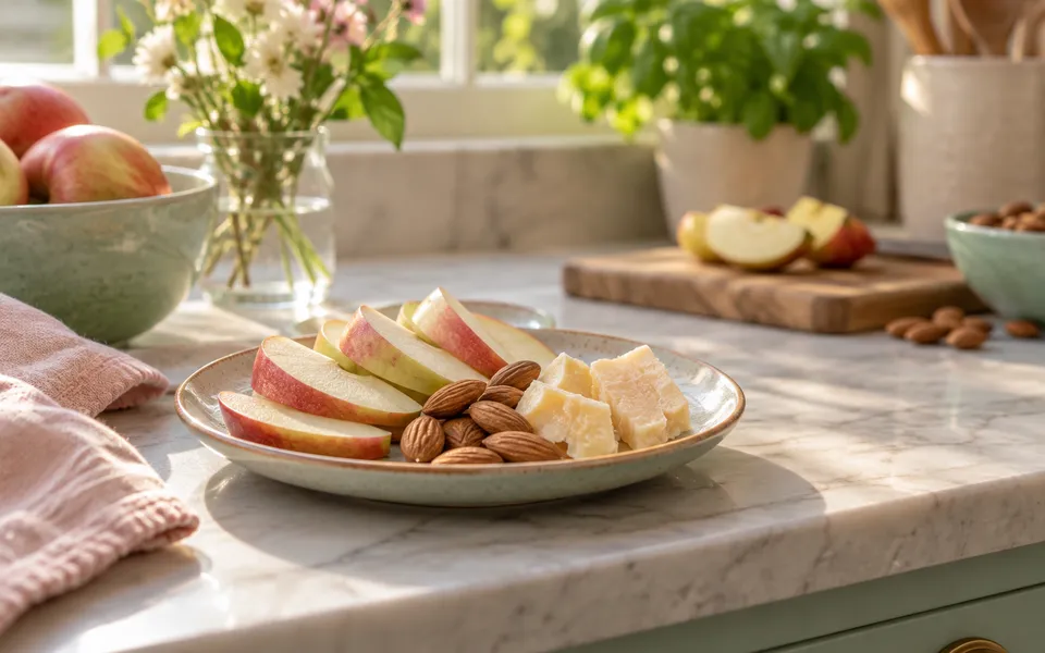 A small snack plate, representing hunger during treatment.